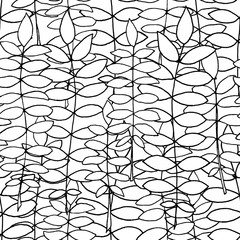 Fototapeta premium seamless leaves pattern