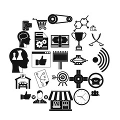 General director icons set. Simple set of 25 general director vector icons for web isolated on white background