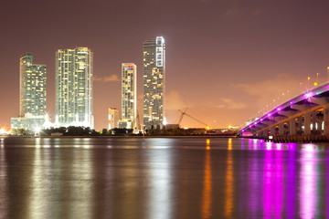 Real Estate developments at downtown Miami, Florida, USA