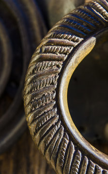 Detalle de un picaporte antiguo