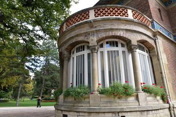 Pavillon au jardin du Luxembourg à Paris, France