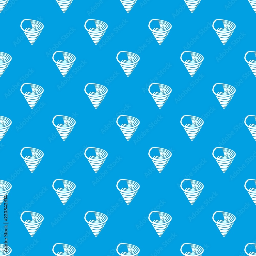 Poster shell pattern vector seamless blue repeat for any use