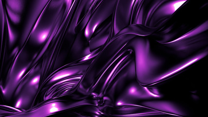 Obraz premium Stylish elegant black, purple background. 3d illustration, 3d rendering.