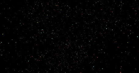 Fireworks on a black background