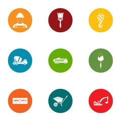 Fototapeta premium Betterment icons set. Flat set of 9 betterment vector icons for web isolated on white background