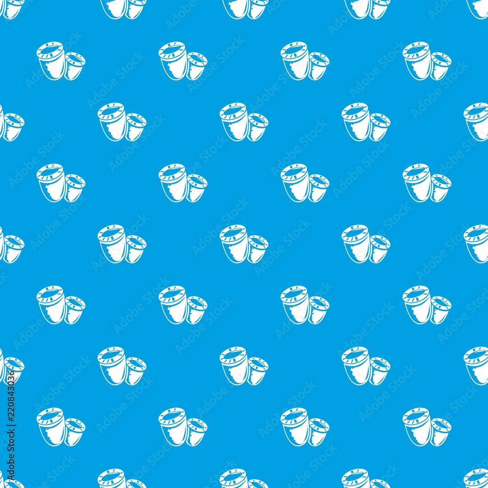 Poster coral pattern vector seamless blue repeat for any use