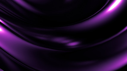 Stylish elegant black, purple background. 3d illustration, 3d rendering.