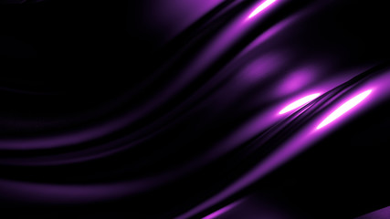 Stylish elegant black, purple background. 3d illustration, 3d rendering.