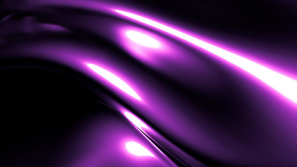 Stylish elegant black, purple background. 3d illustration, 3d rendering.