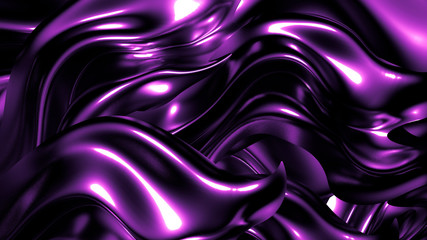 Stylish elegant black, purple background. 3d illustration, 3d rendering.