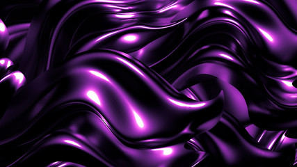 Stylish elegant black, purple background. 3d illustration, 3d rendering.