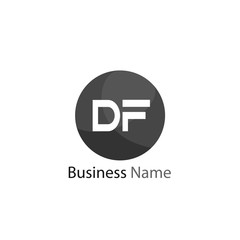 Initial Letter DF Logo Template Design