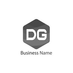 Initial Letter DG Logo Template Design