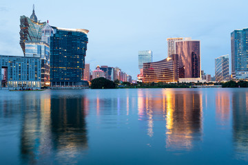 Obraz premium Macau city in the evening