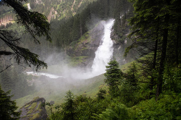 Krimmel waterfalls in Austria Alpen