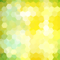 Fototapeta na wymiar Abstract hexagons vector background. Yellow geometric vector illustration. Creative design template.