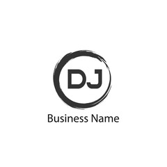 Initial Letter DJ Logo Template Design