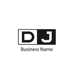 Initial Letter DJ Logo Template Design