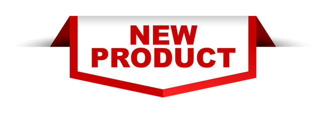 red and white banner new product
