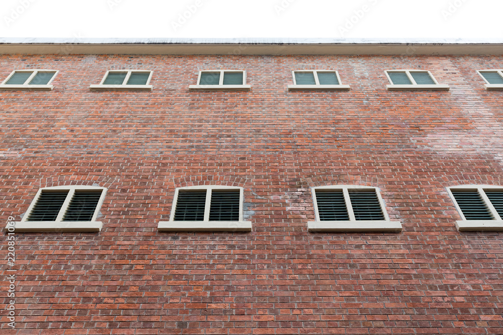 Canvas Prints red brick wall with window