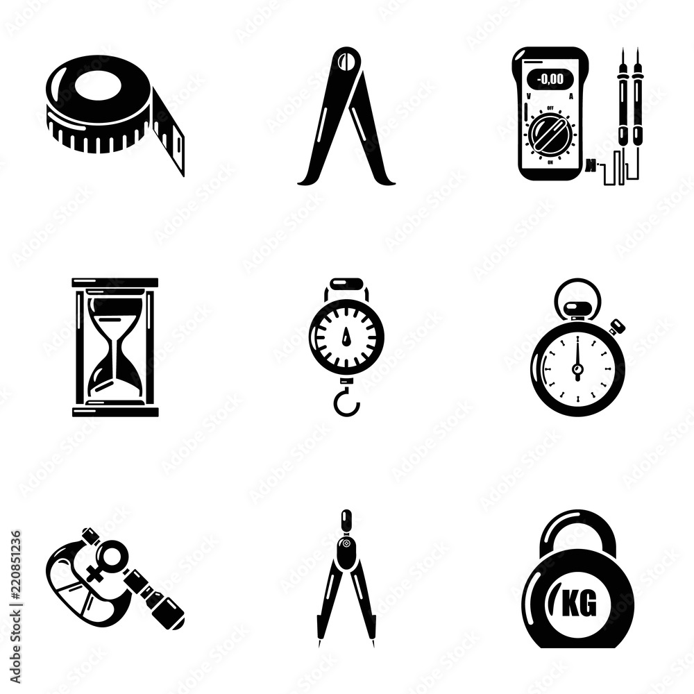 Poster gravity icons set. simple set of 9 gravity vector icons for web isolated on white background