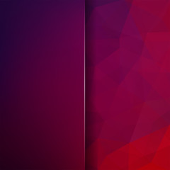 Polygonal vector background. Blur background. Can be used in cover design, book design, website background. Vector illustration. Pink, purple colors.