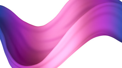 A beautiful multicolor splash of liquid. 3d illustration, 3d rendering.