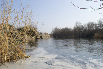 stormy river, reed,nature,water,sky,landscape,river,lake