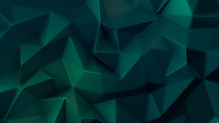 Fototapeta premium Stylish green crystal background..3d illustration, 3d rendering.