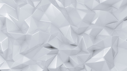 Naklejka na ściany i meble Stylish white crystal background..3d illustration, 3d rendering.