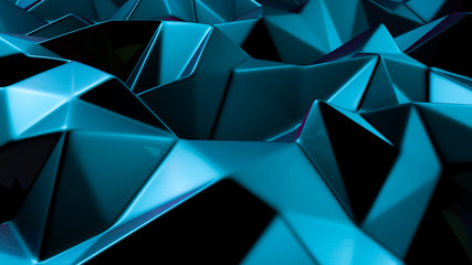 Blue crystal background..3d illustration, 3d rendering.