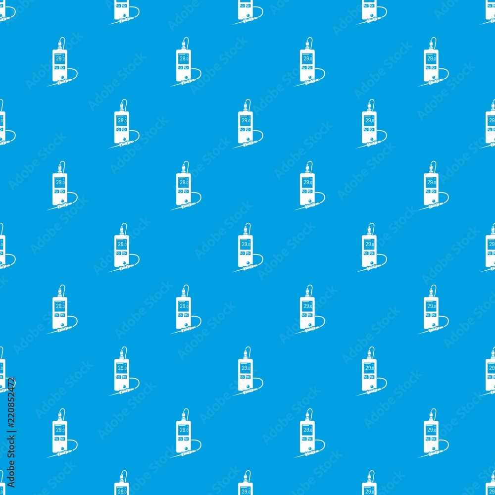 Poster digital tonometer pattern vector seamless blue repeat for any use