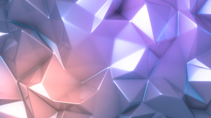 Purple crystal background. 3d illustration, 3d rendering.