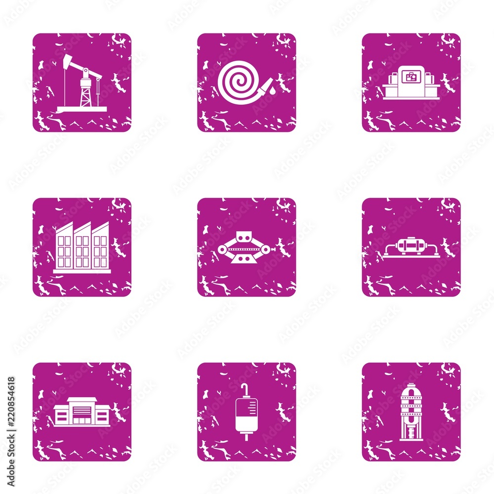 Poster rescue assistance icons set. grunge set of 9 rescue assistance vector icons for web isolated on whit