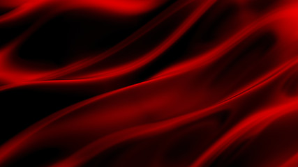 Luxurious red drapery fabric background. 3d illustration, 3d rendering.