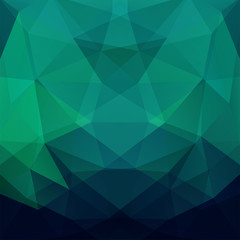 Obraz premium Abstract geometric style dark green background. Vector illustration