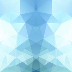 Background of blue, white geometric shapes. Blue mosaic pattern. Vector EPS 10. Vector illustration
