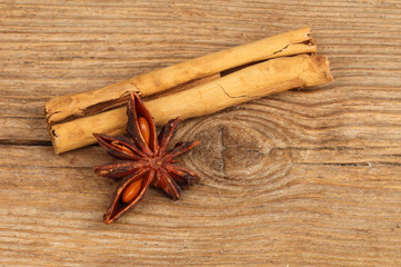 Cinnamon and star anise