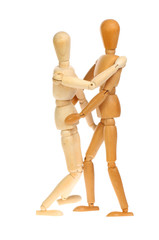 Two manikins dancing