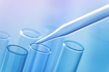 Medical science laboratory glassware