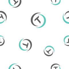 TrueUSD Cryptocurrency Coin Sign Seamless Pattern