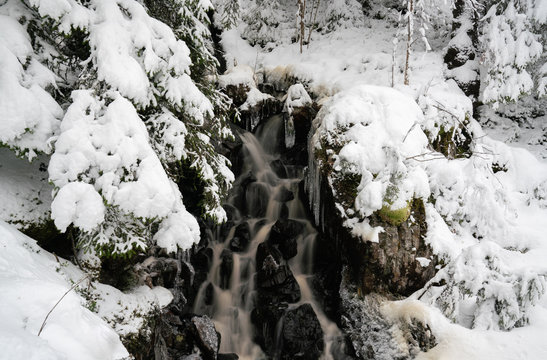 Winter waterfall