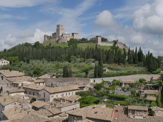 Assisi - panorama dal campanile della cattedrale San Rufino