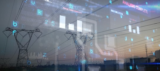 Composite image of virus background