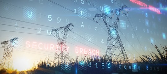 Composite image of virus background