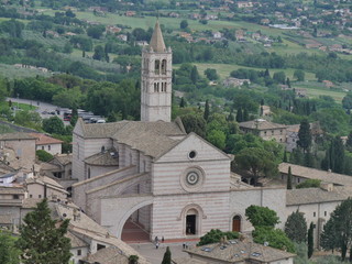 Fototapeta na wymiar Assisi - basilica Santa Chiara