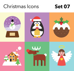 Obraz na płótnie Canvas Christmas Icon – Set 07