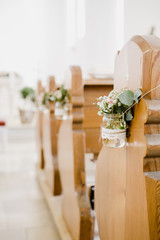 Hochzeit Kirche Deko Blumen Hochzeitstag Hochzeitsdeko