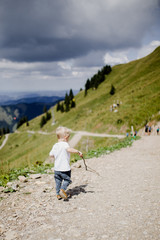 Wandern Berge Junge Alpen Natur Landschaft