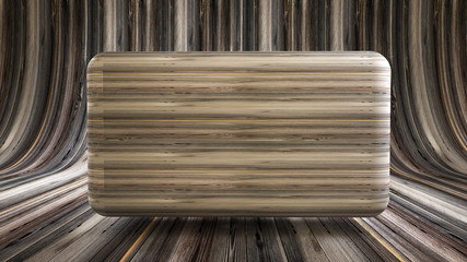Background studio with wood texture. 3d illustration, 3d rendering.